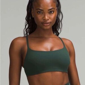 Lululemon Wunder Train Strappy C/D Bra Legacy Green